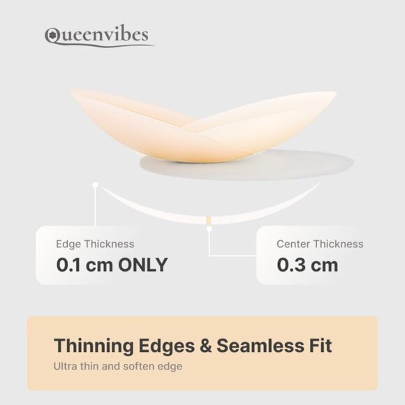 Reusable Silicon Nipple Cover, Cakes UltraThin Adhesive Breast Body Covers, Past - Picture 5 of 8